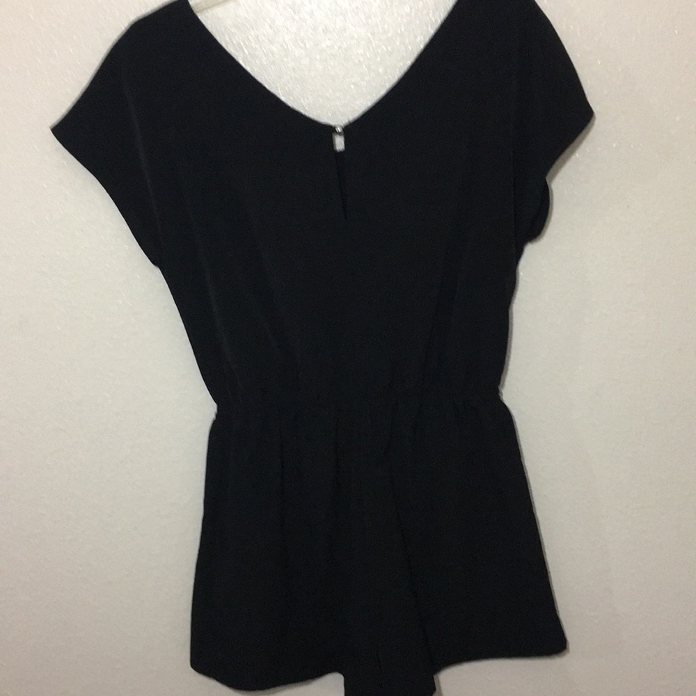 SEXY Romper w/ Short Shorts & Wide Neck - Picture 2 of 4
